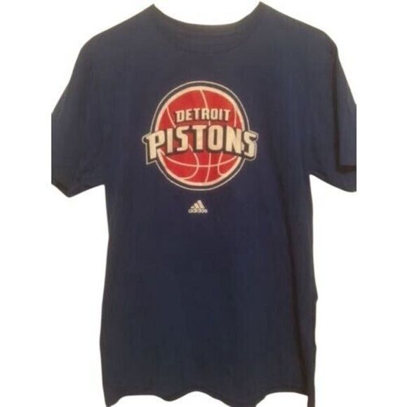 DETROIT PISTONS SIZE YOUTH LARGE ADIDAS GO TO TEE - Picture 1 of 3